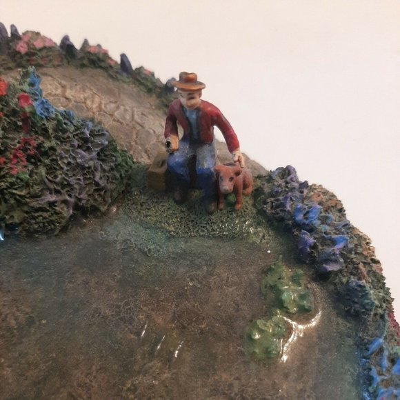 AS IS Vtg Hawthorne Village Thomas Kinkade's Lamplight Bridge Only Numbered - Picture 6 of 10